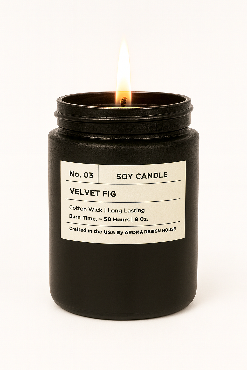 No. 03 Velvet Fig — Luxury Soy Candle