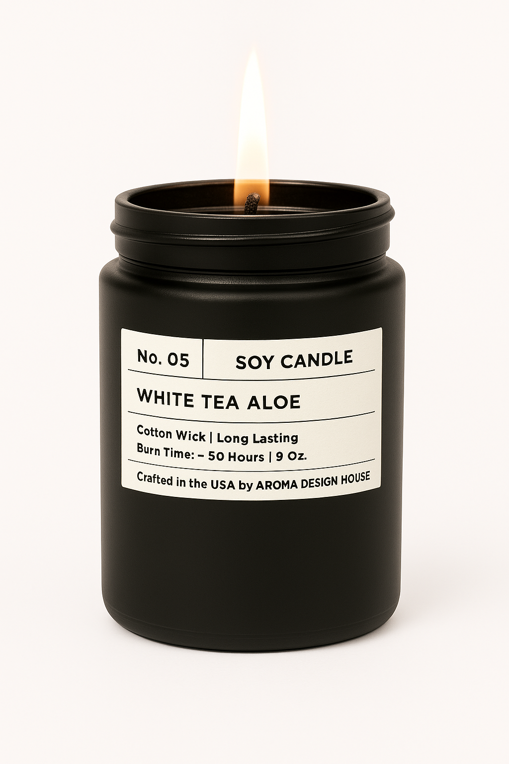 No. 05 White Tea Aloe — Luxury Soy Candle