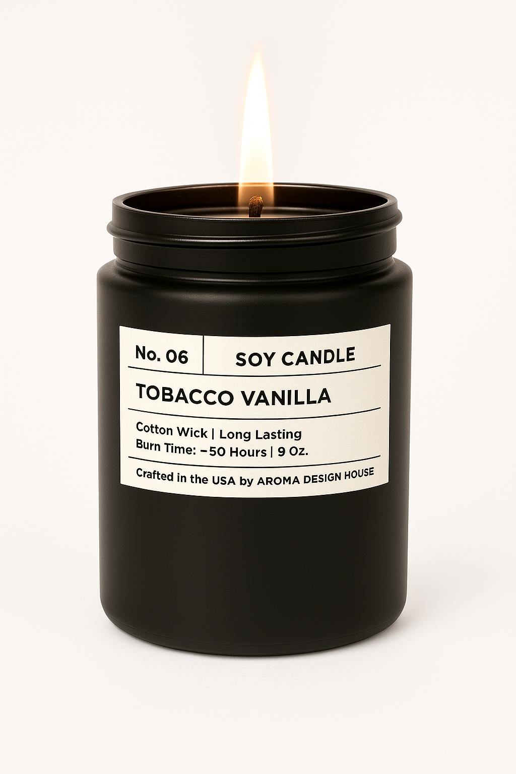No. 06 Tobacco Vanilla — Luxury Soy Candle