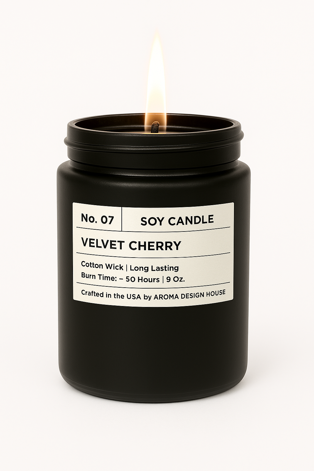 No. 07 Velvet Cherry — Luxury Soy Candle