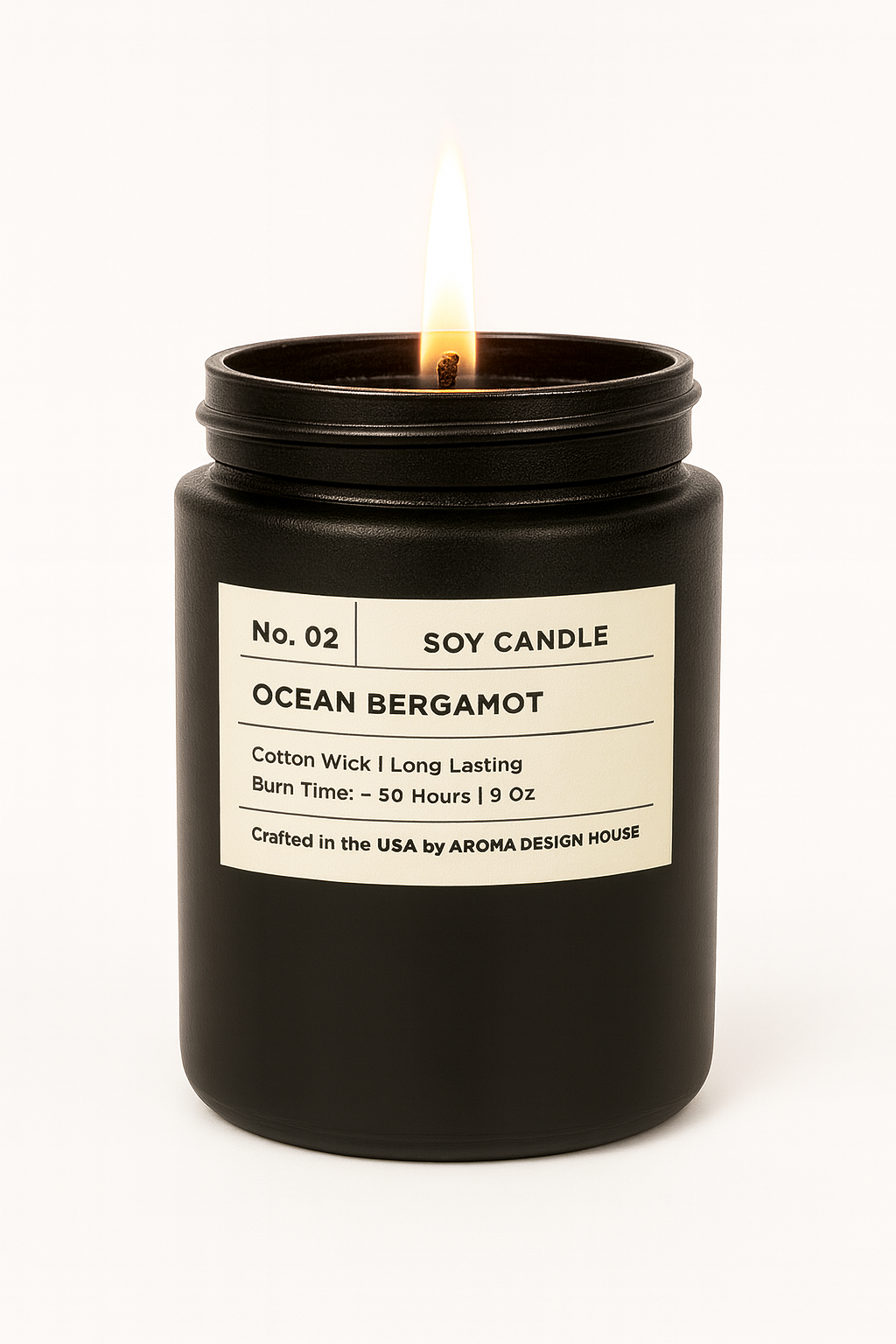 No. 02 Ocean Bergamot — Luxury Soy Candle