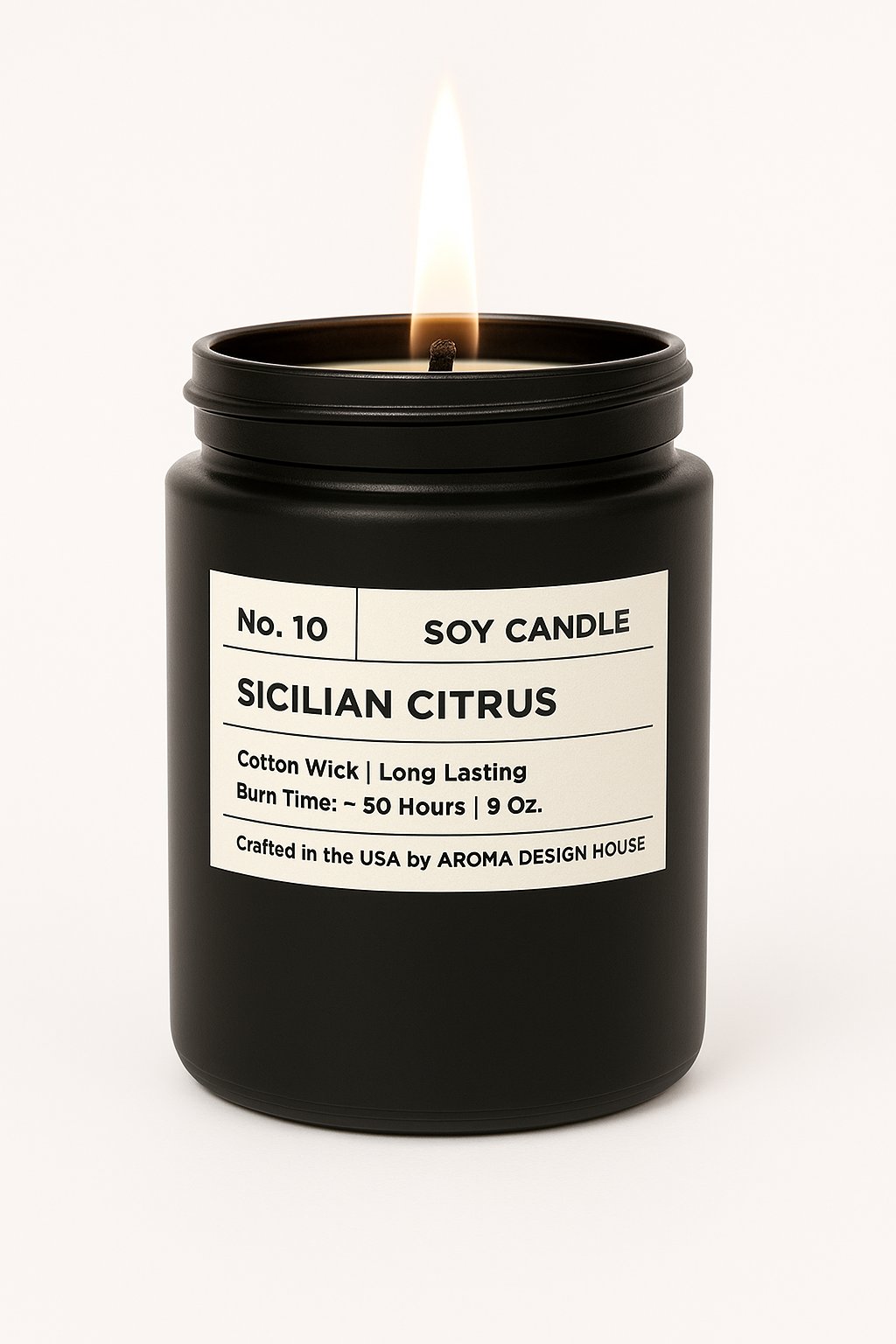 No. 10 Sicilian Citrus — Luxury Soy Candle
