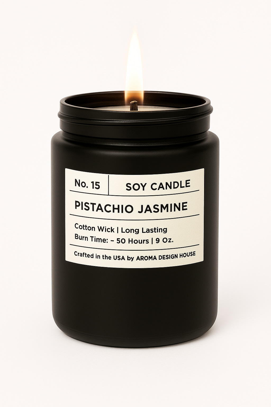 No. 15 Pistachio Jasmine — Luxury Soy Candle