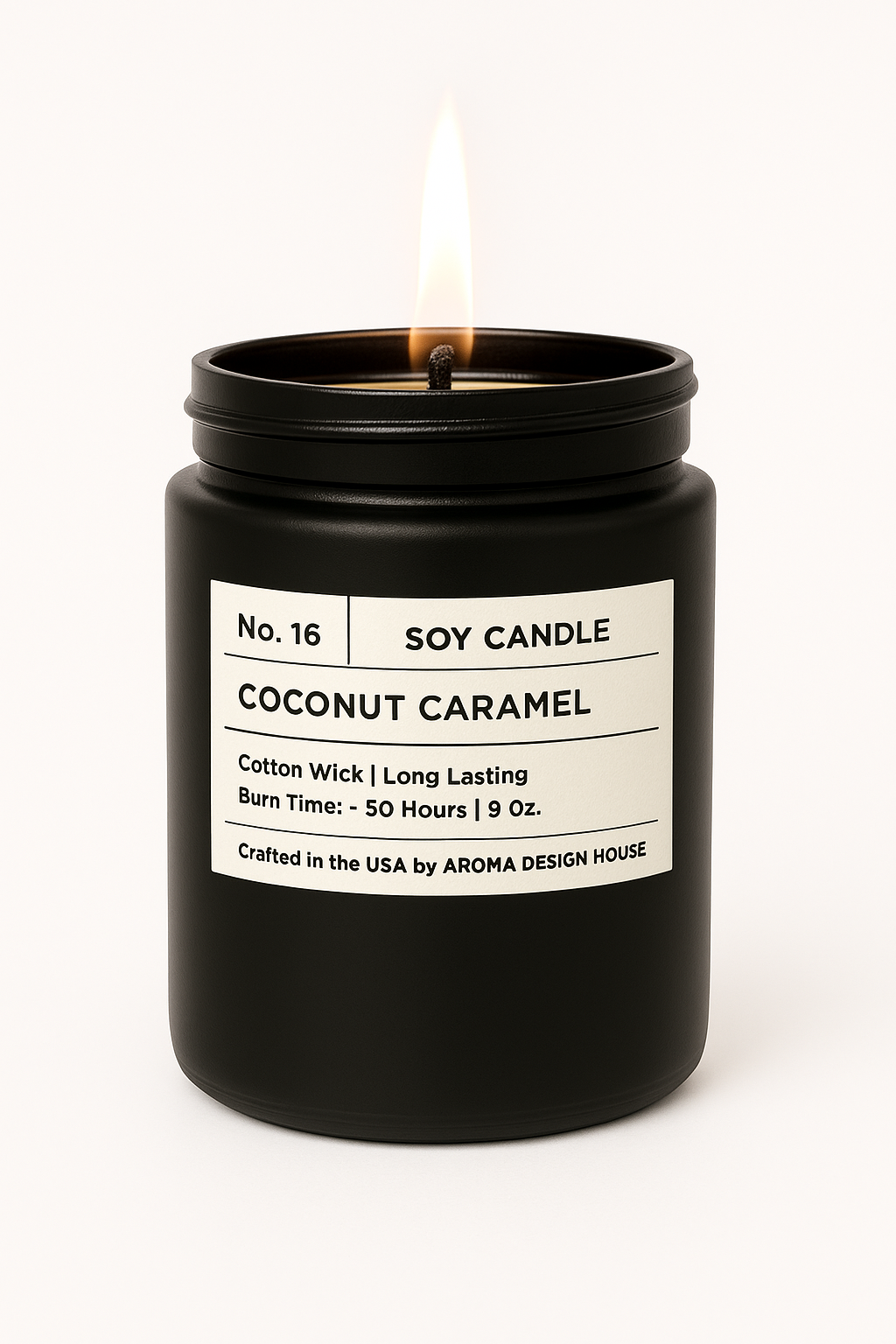 No. 16 Coconut Caramel — Luxury Soy Candle